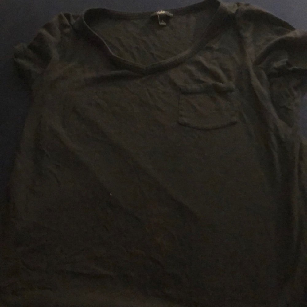 Talbots Black Pocket Tee